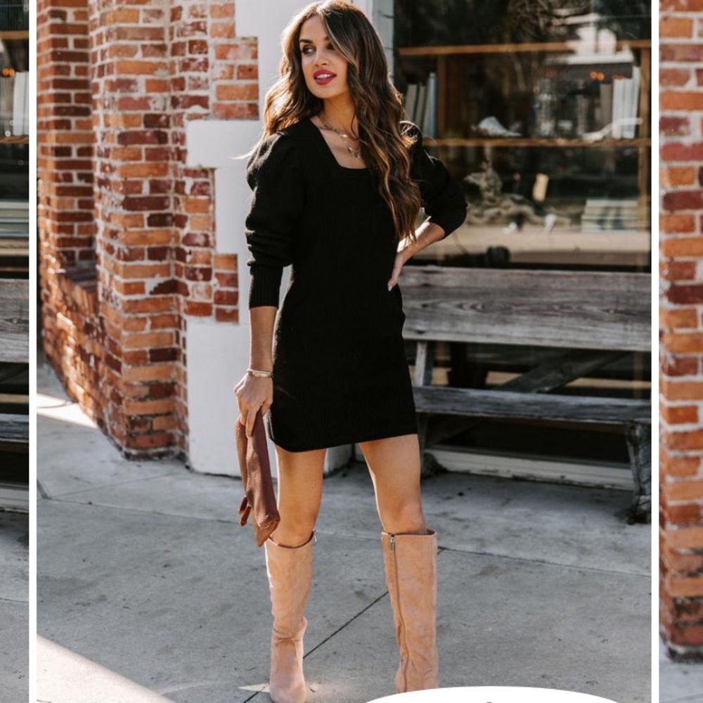 Vici dolls black sweater dress